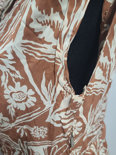 Harvest Print Dress <br> (B-36" W-30")