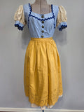 German Light Blue Dirndl and Apron <br> (B-34" W-25.5")