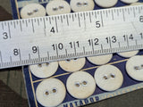 Matador German Cloth Covered Buttons on Card 15mm (36 Buttons on Card)
