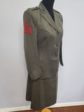 Women's Marine Corps Uniform Jacket and Skirt Named <br> (B-35" W-25" H-34")