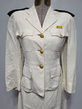 NNC Navy Nurse White Uniform Set Jacket & Skirt <br> (B-33" W-26" H-32")