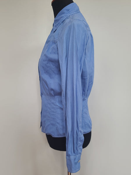 WAVES Reserve Blue Blouse <br> (36" bust)