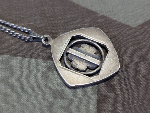 1914 1916 Iron Cross Clover Necklace