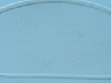 East German Teal Bread Container Glück Auf