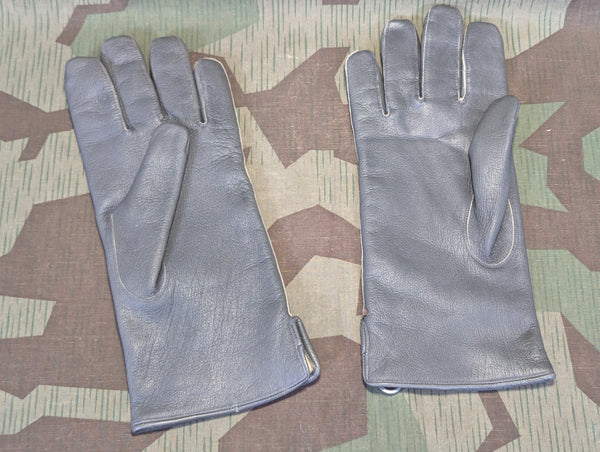 German Insulated Gray Leather Gloves 9 1/2