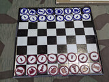 Original Wehrmacht Schach-Dame-Mühle Game Set Complete