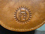 Original Deadstock Leather Wallet Horseshoe Form Light Brown