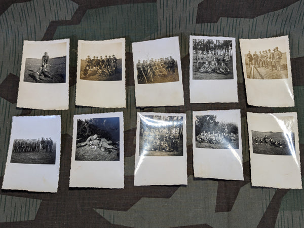 Lot of 10 German Soldiers Photos Early Mixed Equipment