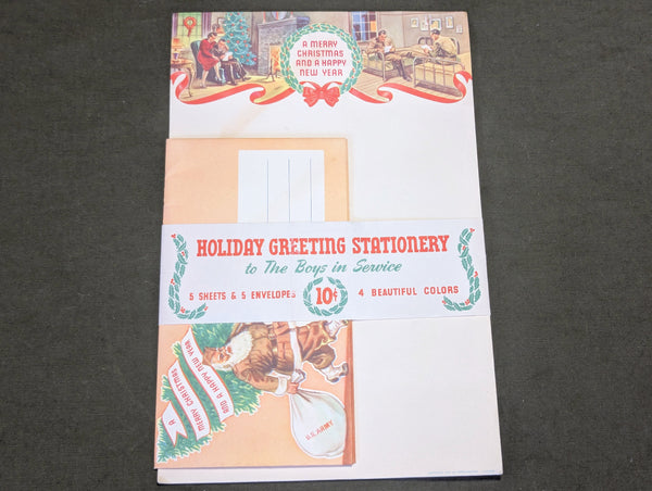 Original Holiday Greetings Stationary for the Boys in Service