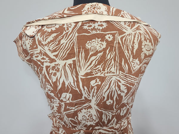 Harvest Print Dress <br> (B-36" W-30")