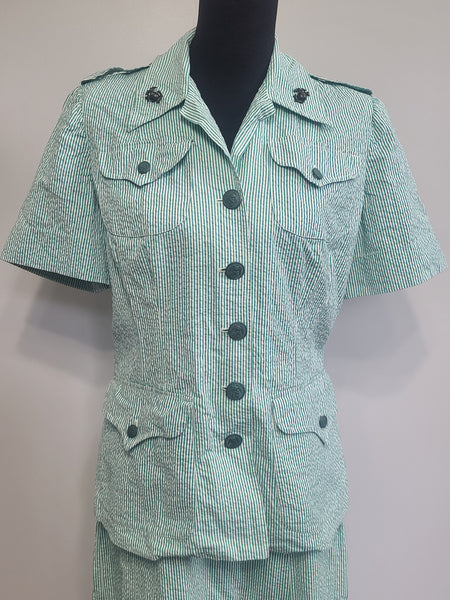 Marine Corps Seersucker Uniform: Jacket & Skirt <br> (B-41" W-30" H-40")