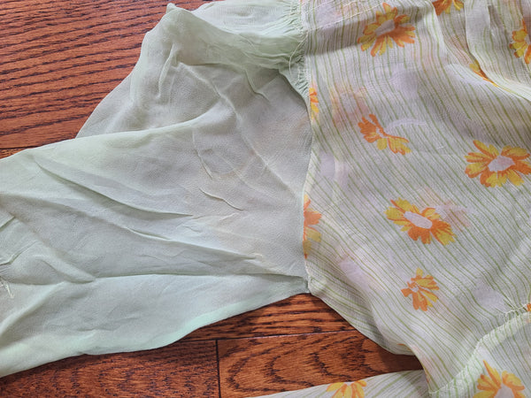 1920s Crepe Flapper Dress XXS <br> (31" Bust)