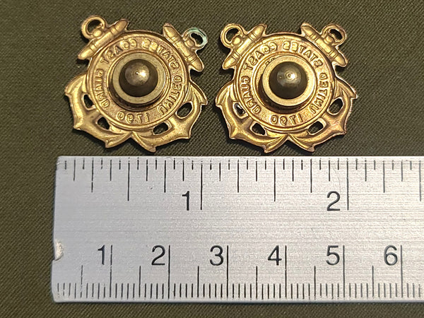 Coast Guard SPARS Collar Insignia Set