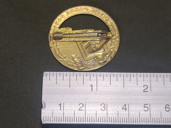 French Maginot Line "On ne Passe Pas" Bunker Pin