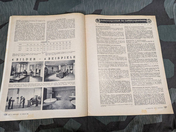 Kraftfahrzeug Handwerk Heft 8 24 February 1940 Krafthand