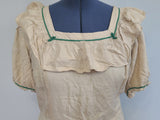 German Prewar Silk Dress Handmade <br> (B-46" W-39.5" H-46")