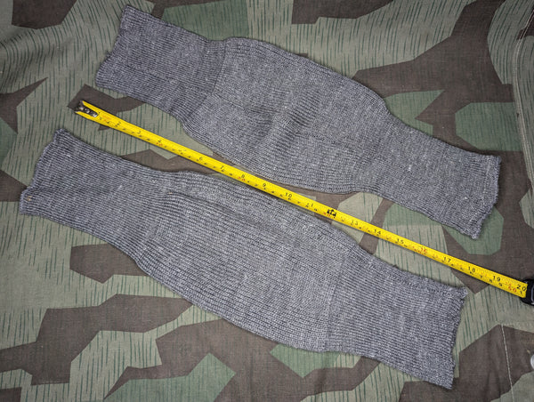 Original German Gray Knit Knee Warmers