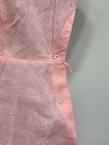 Lightweight Pink Gingham Dress <br> (B-36" W-26.5" H-36")