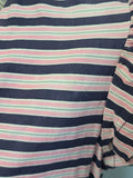 Pink and Dark Blue Striped Dress <br> (B-36" W-27" H-38")