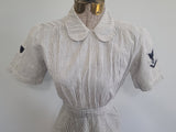 Coast Guard SPARS Seersucker Work Uniform Dress <br> (B-34" W-23" H-31")