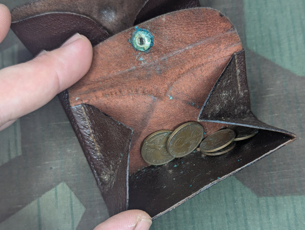 Small German Coin Purse with Change