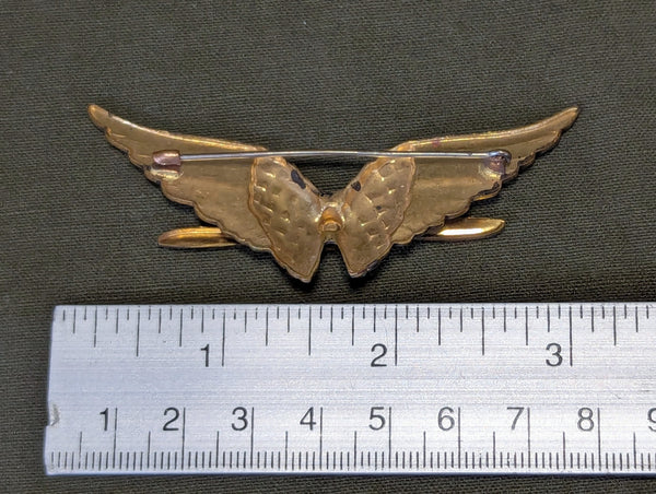 Army Air Corps Winged Propeller Sweetheart Brooch
