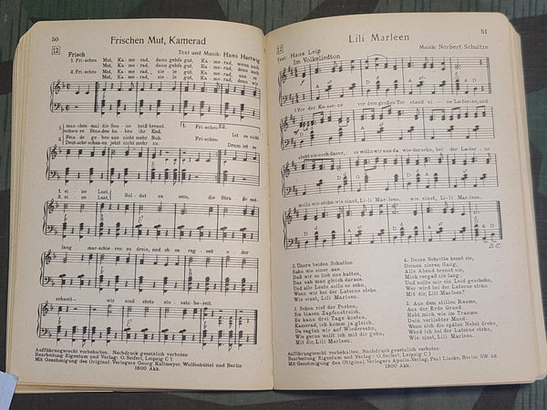 Kamerad Sing Mit Soldiers Song Book for Accordion