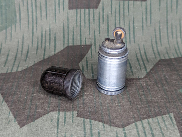 German Aluminum Lighter with Bakelite Cap