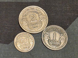 Lot of 3 French Coins