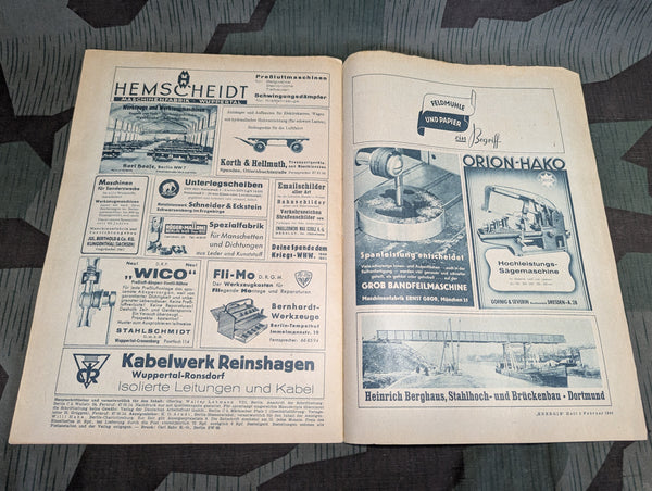 Energie Technical Profession Magazine Heft 2 Februar 1943