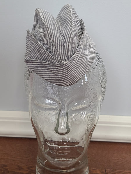 WAVES Seersucker Garrison Cap (Size 20)