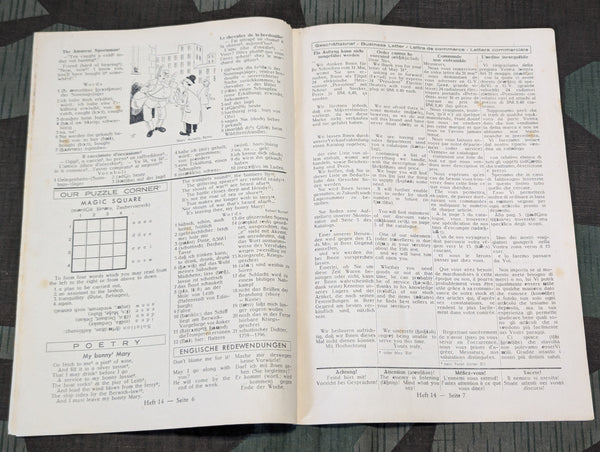 Paustians Lustige Sprachzeitschrift Funny Language Magazine Heft 14 15.5.1941
