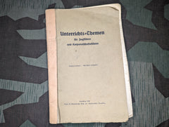 Unterrichts Themen Training for NCO's and Squad Leaders 1942