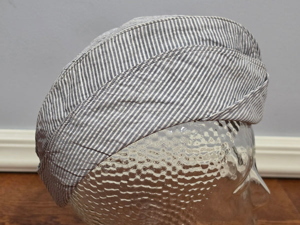 WAVES Seersucker Garrison Cap (Size 21 1/2)