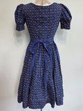Blue and Pink Dirndl <br> (B-33" W-26")