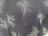 Plus Size Black Rayon Firework Print Dress <br> (B-57" W-49" H-62")