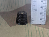 Black Bakelite Finger Hat Thimble