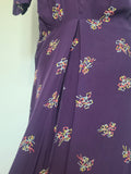 Purple Dress with Bow Print <br> (B-40" W-30" H-37")