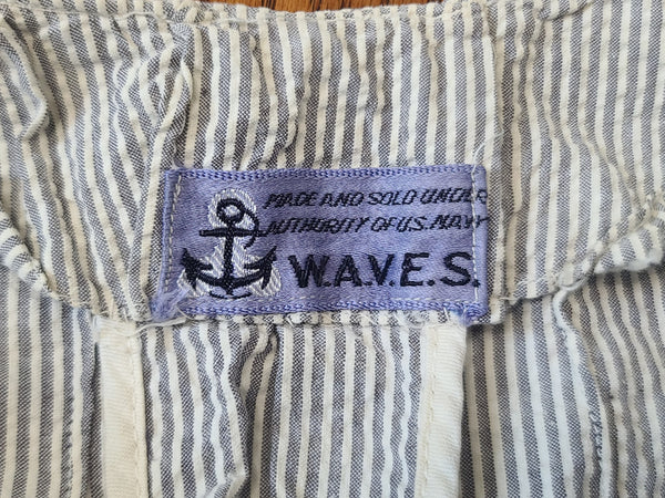 Navy WAVES Seersucker Jacket <br> (B-34" W-26.5")