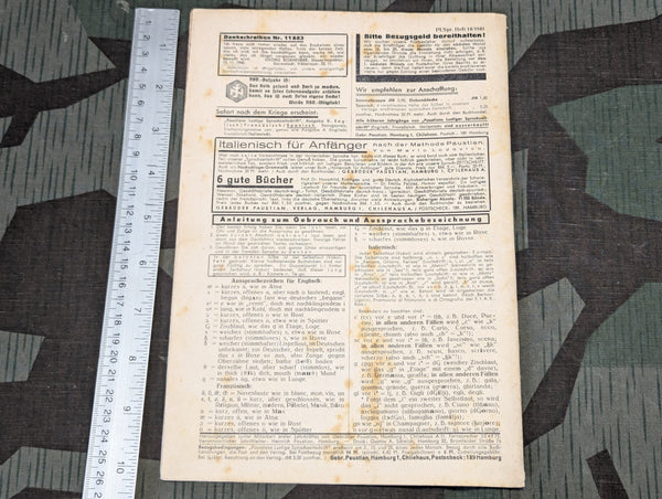 Paustians Lustige Sprachzeitschrift Funny Language Magazine Heft 14 15.5.1941