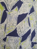 Newspaper Novelty Print Dress (as-is) <br> (B-34" W.25.5" H-34")