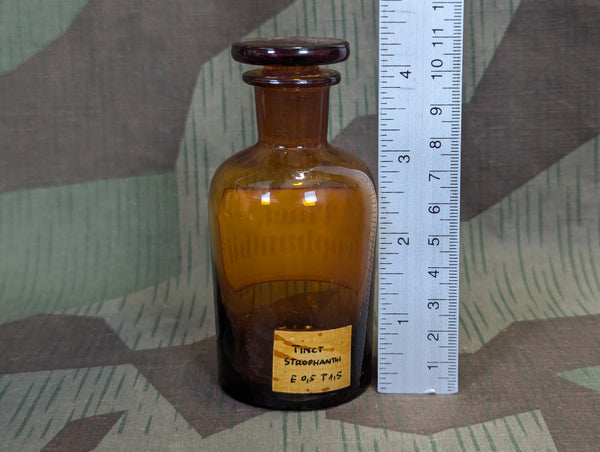 Tinct. Strophanthii German Glass & Enamel Apothecary Bottle