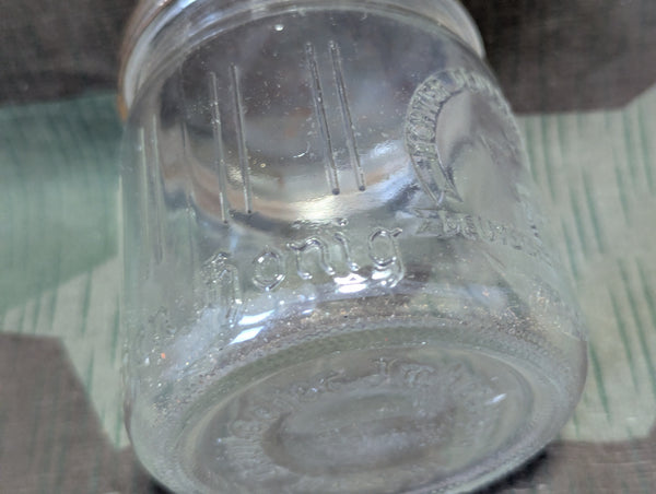 Deutscher Imker Glass Honey Jar Embossed Steel Lid