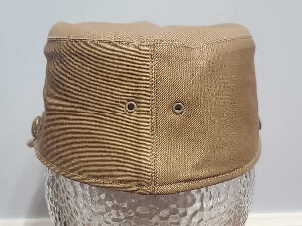 WAAC Khaki Hobby Hat Size 21 with Walking Eagle Emblem
