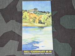 Shell Map Tourenkarte Nr.181 München Bayrischer Wald DRGM