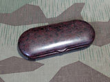 Red / Black Bakelite Glasses Case D.R.P.a.