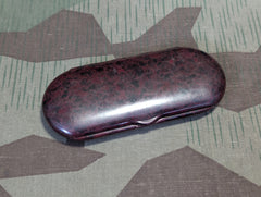 Red / Black Bakelite Glasses Case D.R.P.a.