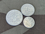 Lot of 5 Vichy French Francs Coins