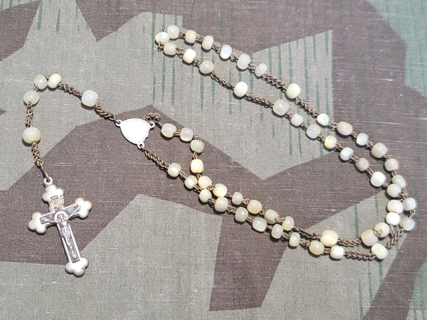 German Rosary with Off-White Beads