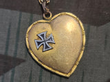 Iron Cross Heart Necklace